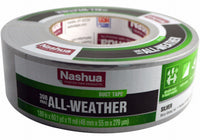 Case of 12 Nashua Max Duty 398 HVAC Duct Tape Pro Grade, Silver 2x60, Model 1526409