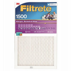 20x20 x 1 In. Pleated Ultra Allergen Air Filter, Purple, MPR 1500, 3 Months - Case of 4