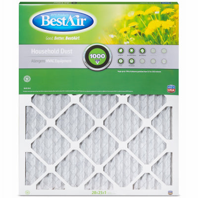 20x25x1 Bestaire Pleated Filter, MERV 8, Case of 12